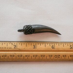 New - Hand Carved Wooden pendant that you can use to make your own necklace